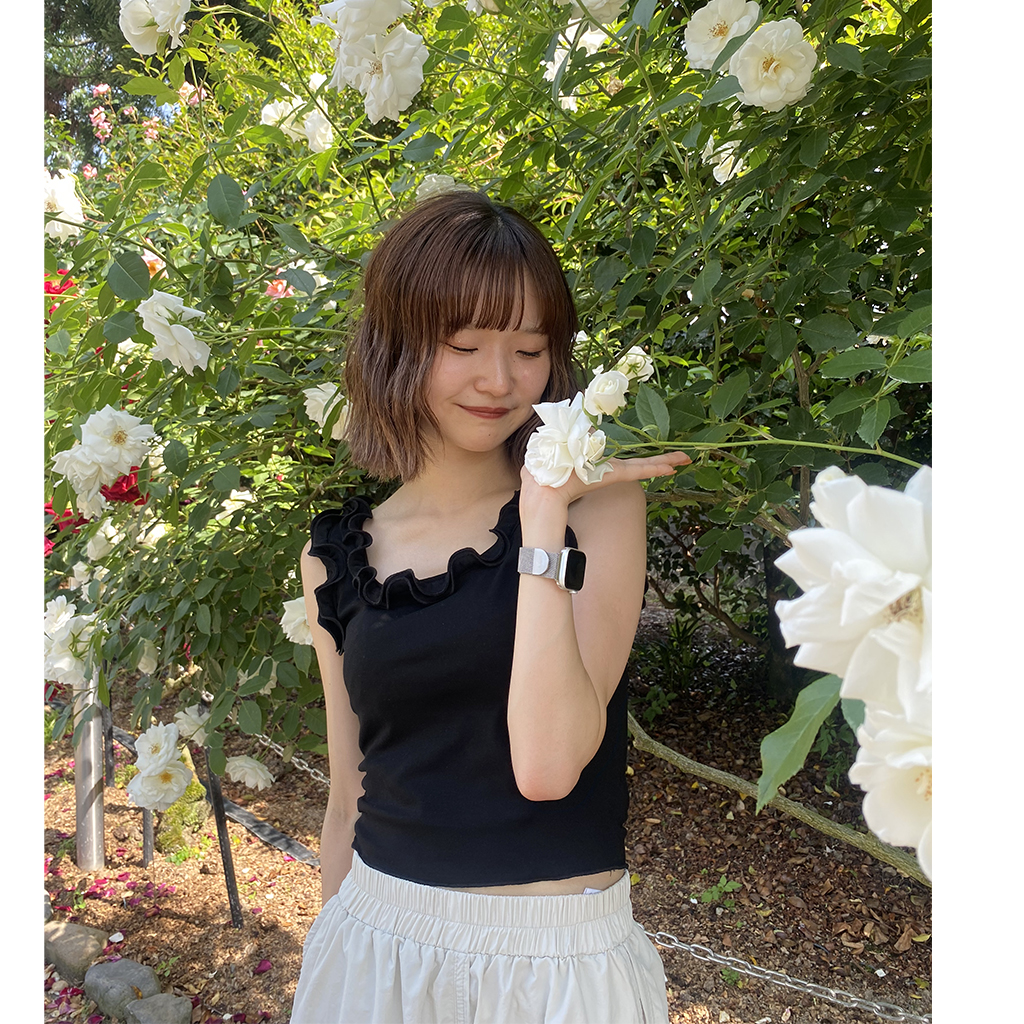 DRIES VAN NOTEN フリルタンクトップ S DRIES VAN NOTEN フリルタンクトップ S