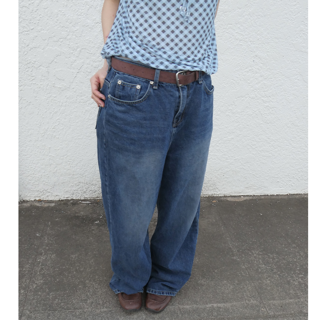 ウォッシングルーズフィットデニムパンツ | ファッション通販
