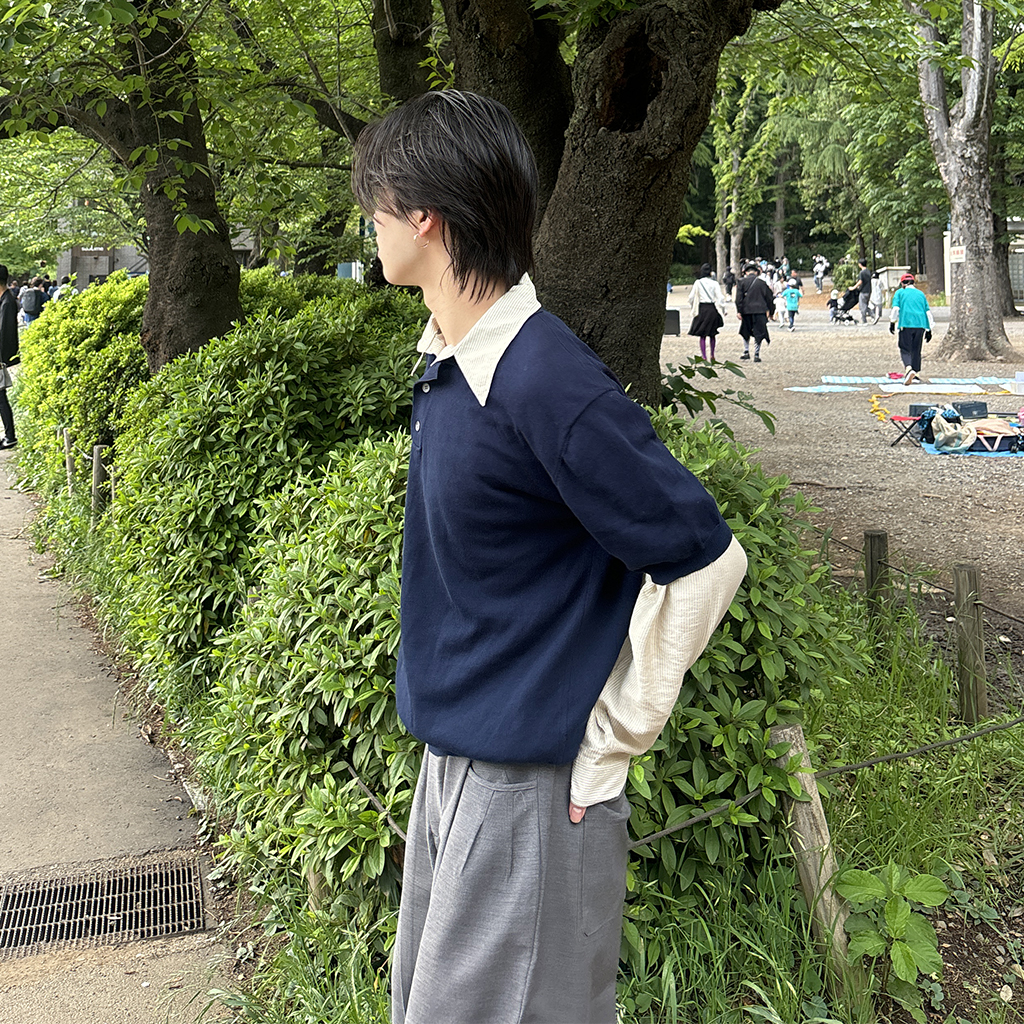 カラーポロシャツニット | ファッション通販サイト NUGU