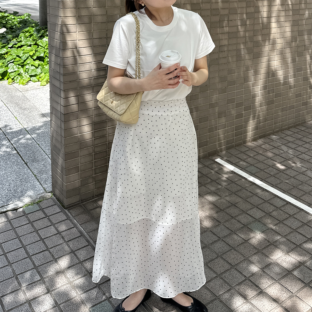 ドットロングスカート | ファッション通販サイト NUGU