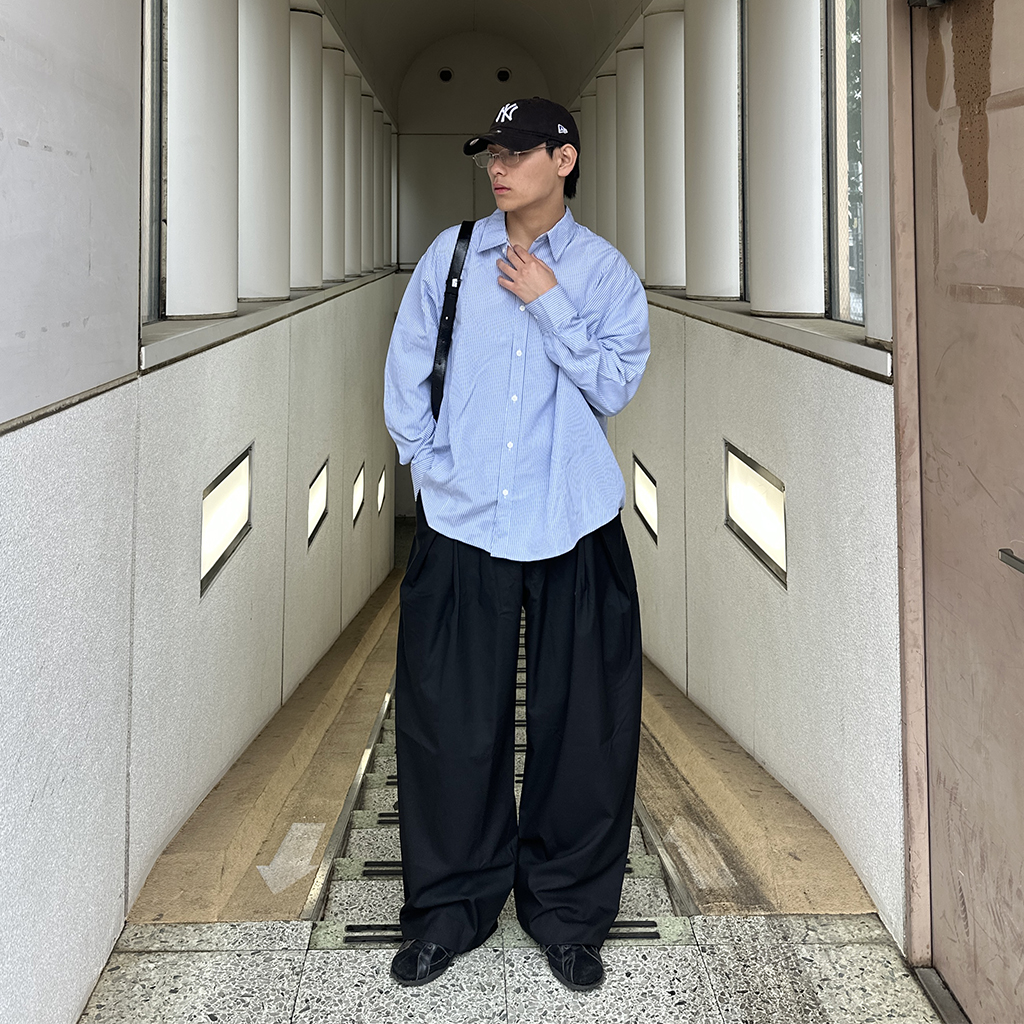 ストライプオーバーシャ​​ツ | ファッション通販サイト NUGU