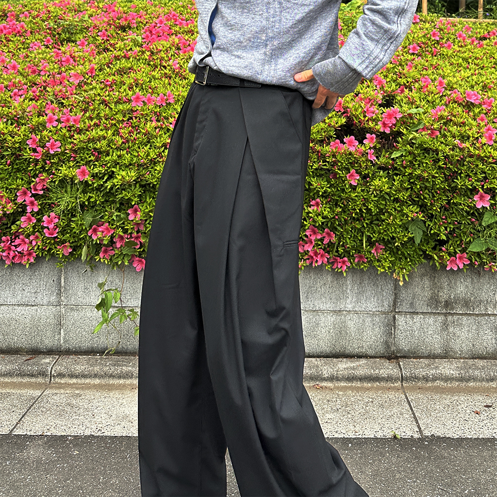 タックデザインワイドスラックス | ファッション通販サイト NUGU