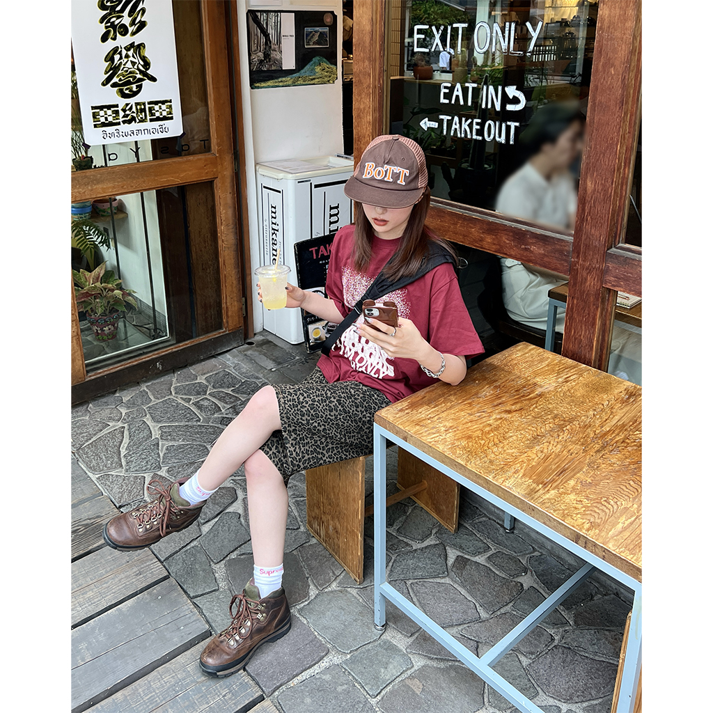 ★Binary01★ レオパード バミューダパンツ レオパードバミューダパンツ | the BG