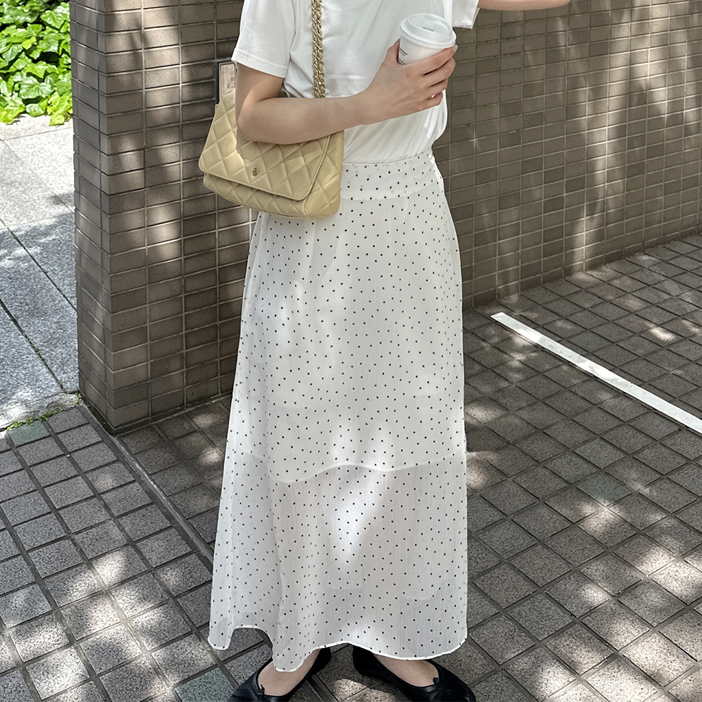 ドットロングスカート | ファッション通販サイト NUGU