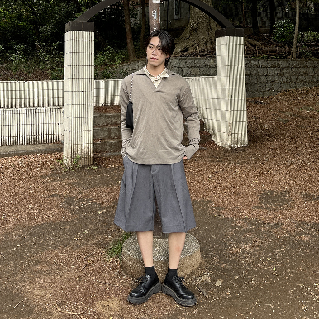バミューダスラックスショートパンツ | ファッション通販サイト NUGU