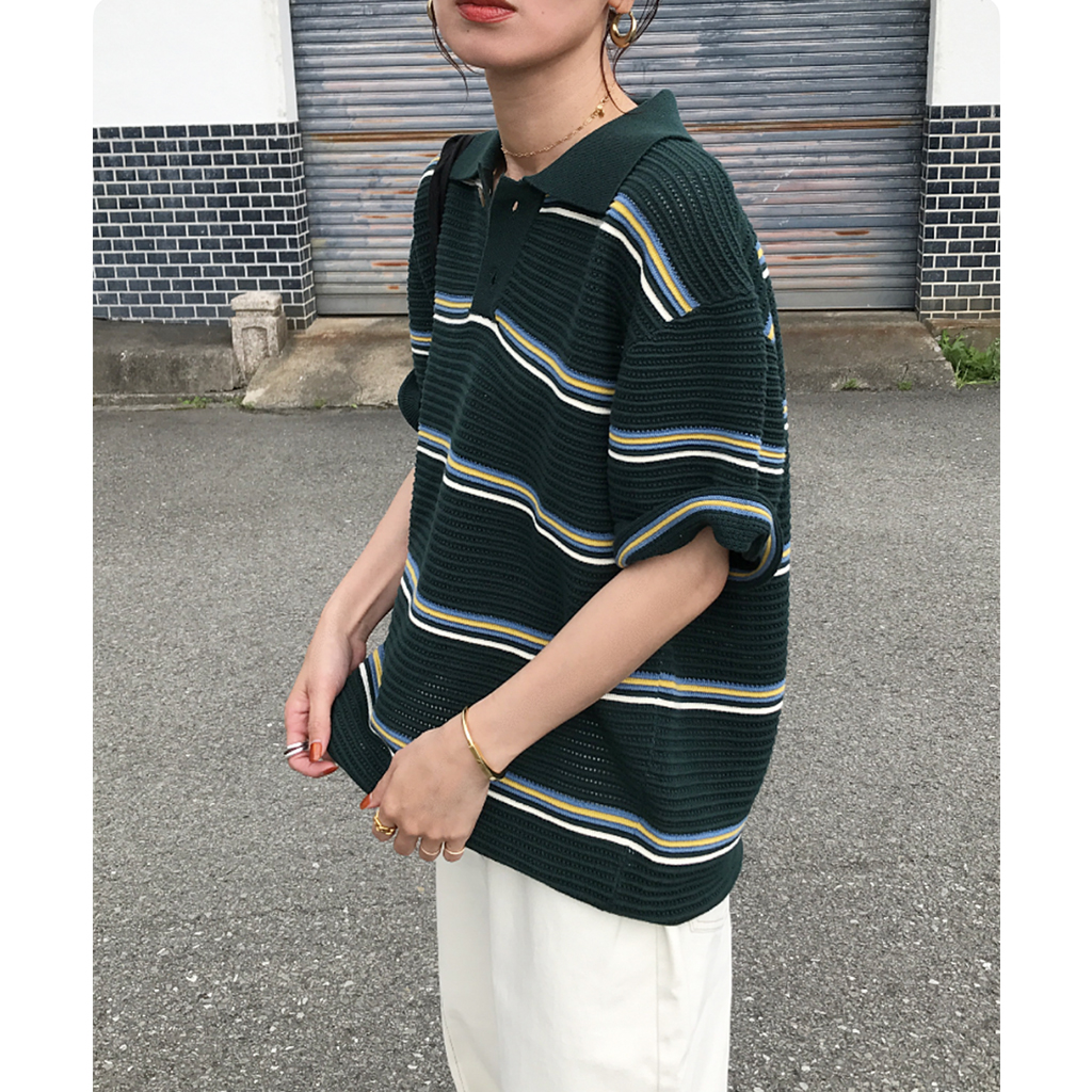 ユニセックス) ボーダーカラーニット | ファッション通販サイト NUGU