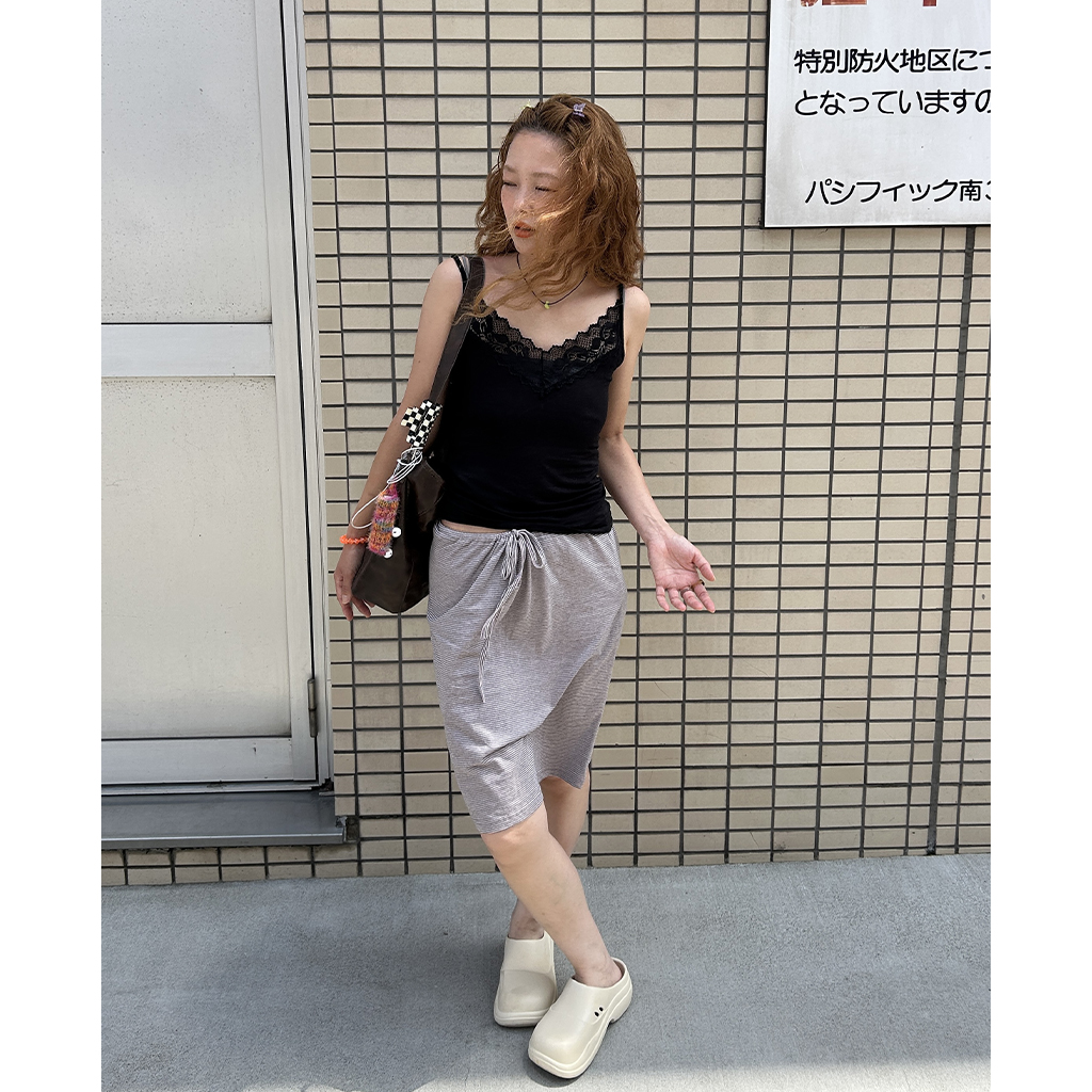 Nodress グレー　キャミソール　リボンなし Nodress グレー キャミソール リボンなし
