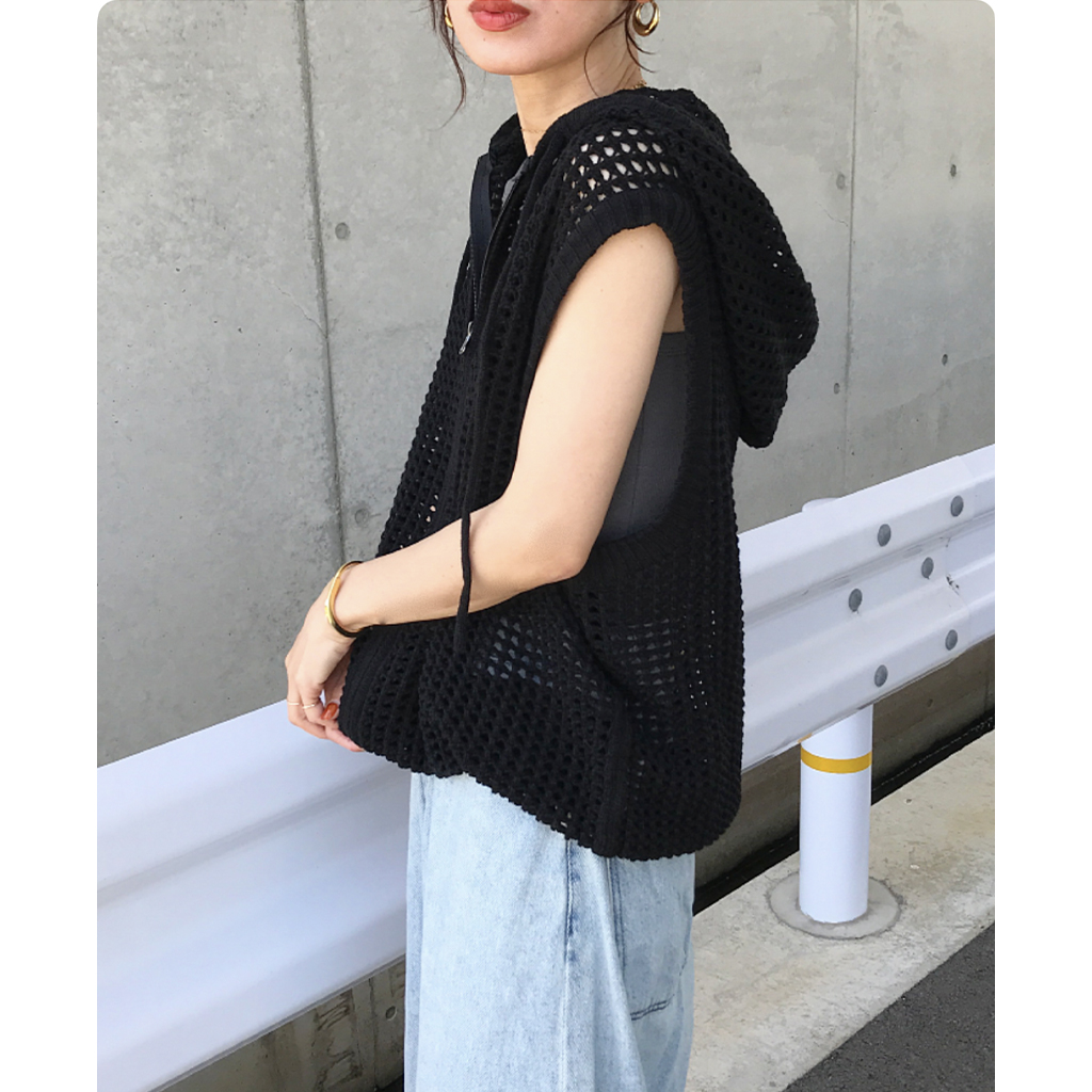 メッシュフードベスト | ファッション通販サイト NUGU