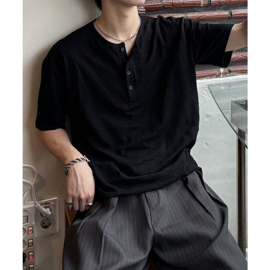 ヘンリーネックカットソー | ファッション通販サイト NUGU