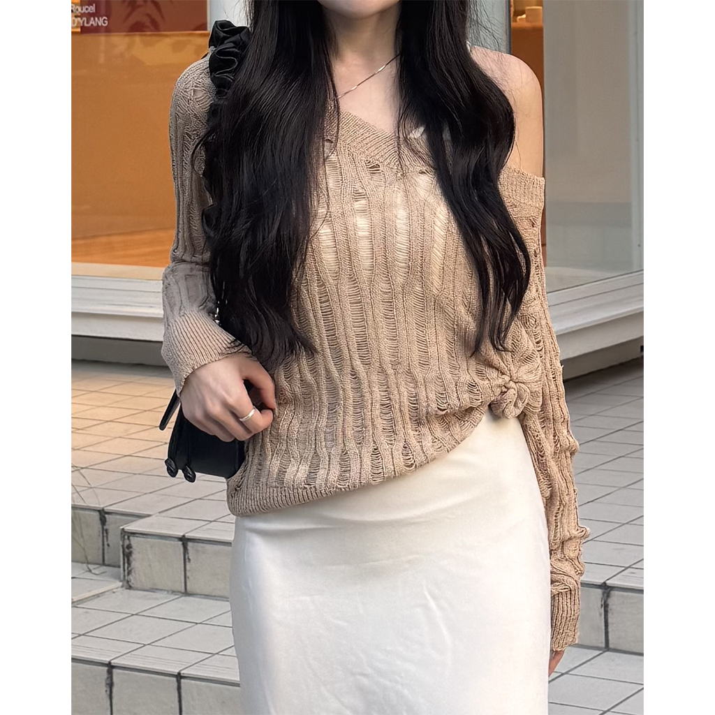 選ぶなら シアーダメージニット | ファッション通販サイト NUGU トップス