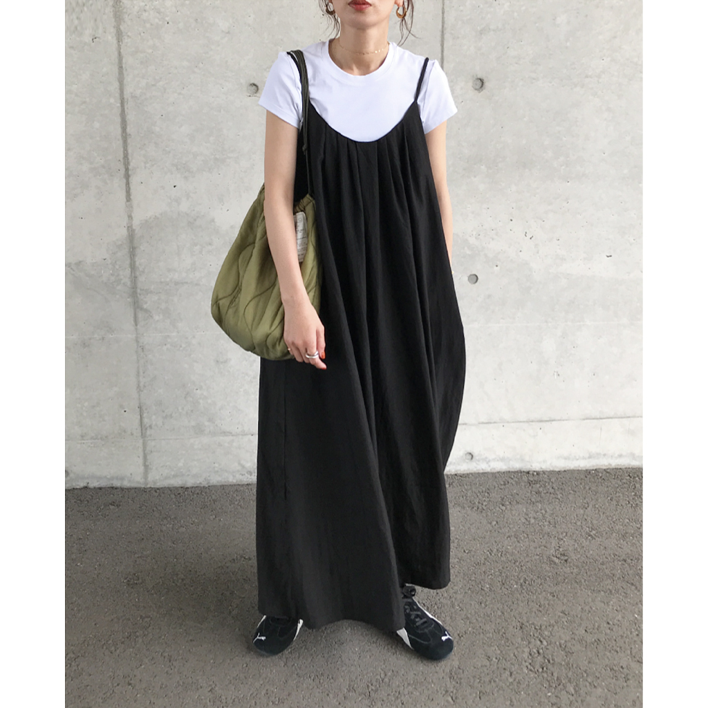 ギャザーキャミロングワンピース | ファッション通販サイト NUGU