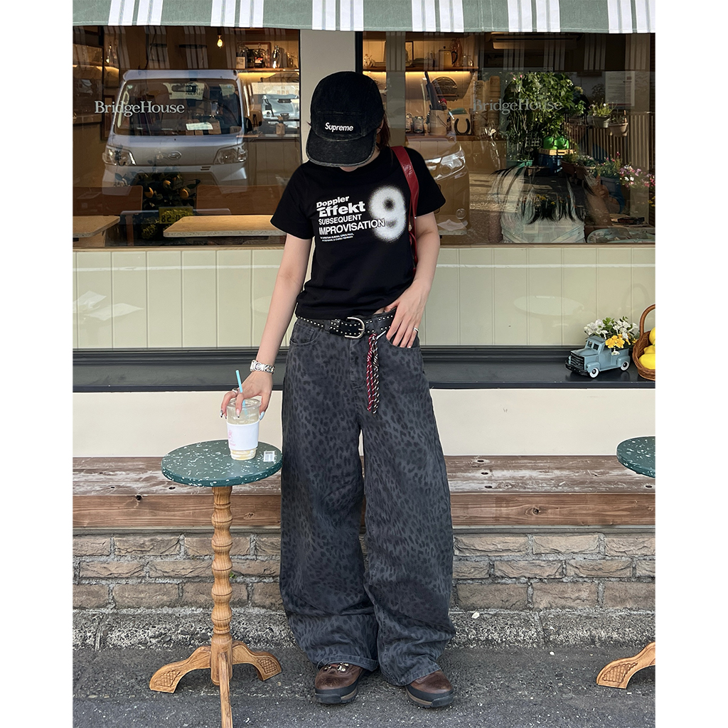 レオパードジェニーワイドパンツ | ファッション通販サイト NUGU