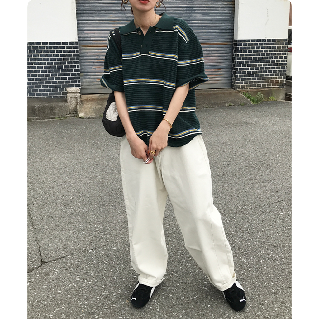 ユニセックス) ボーダーカラーニット | ファッション通販サイト NUGU