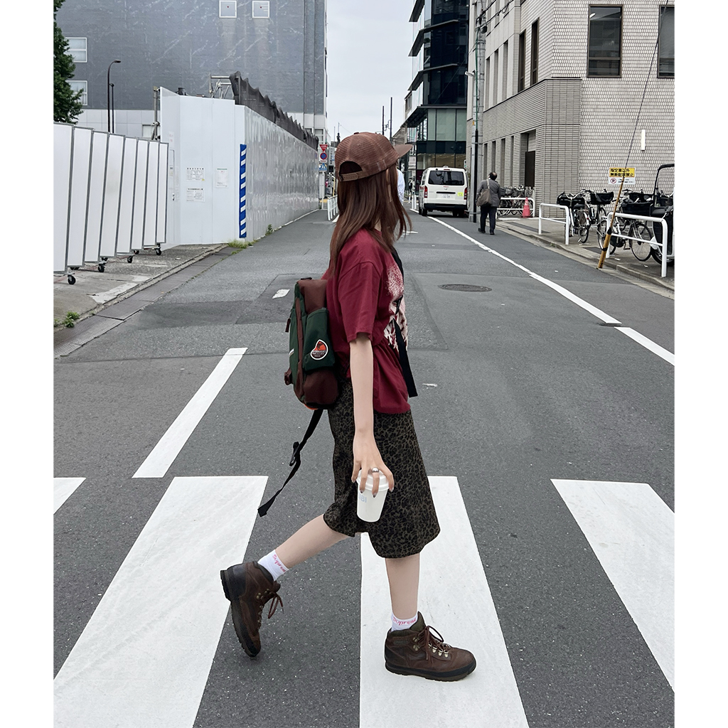 ★Binary01★ レオパード バミューダパンツ レオパードバミューダパンツ | the BG