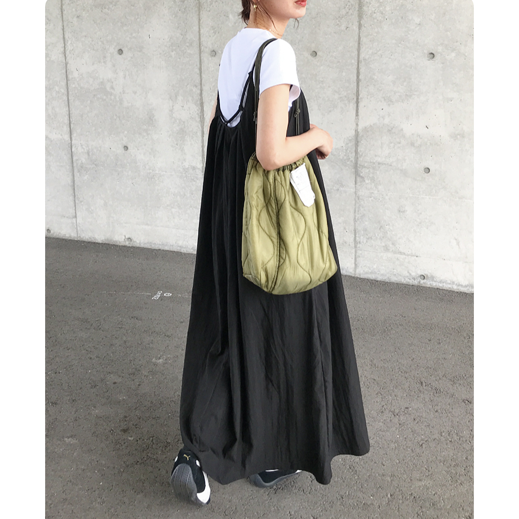 ギャザーキャミロングワンピース | ファッション通販サイト NUGU