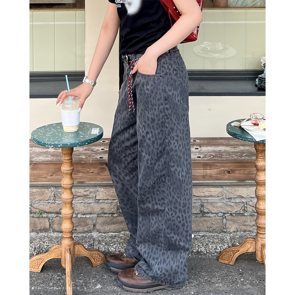 レオパードジェニーワイドパンツ | ファッション通販サイト NUGU