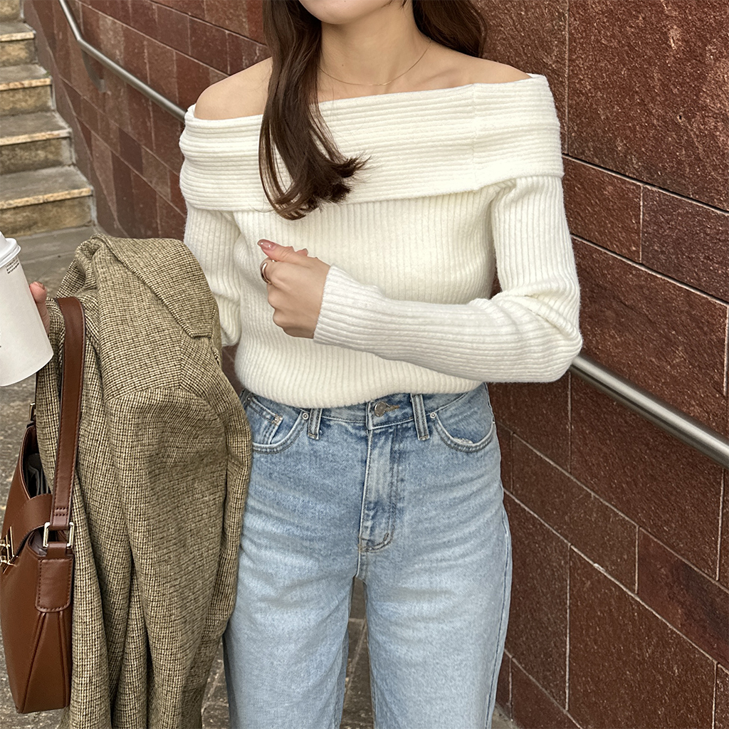 オフショルダーニット | ファッション通販サイト NUGU