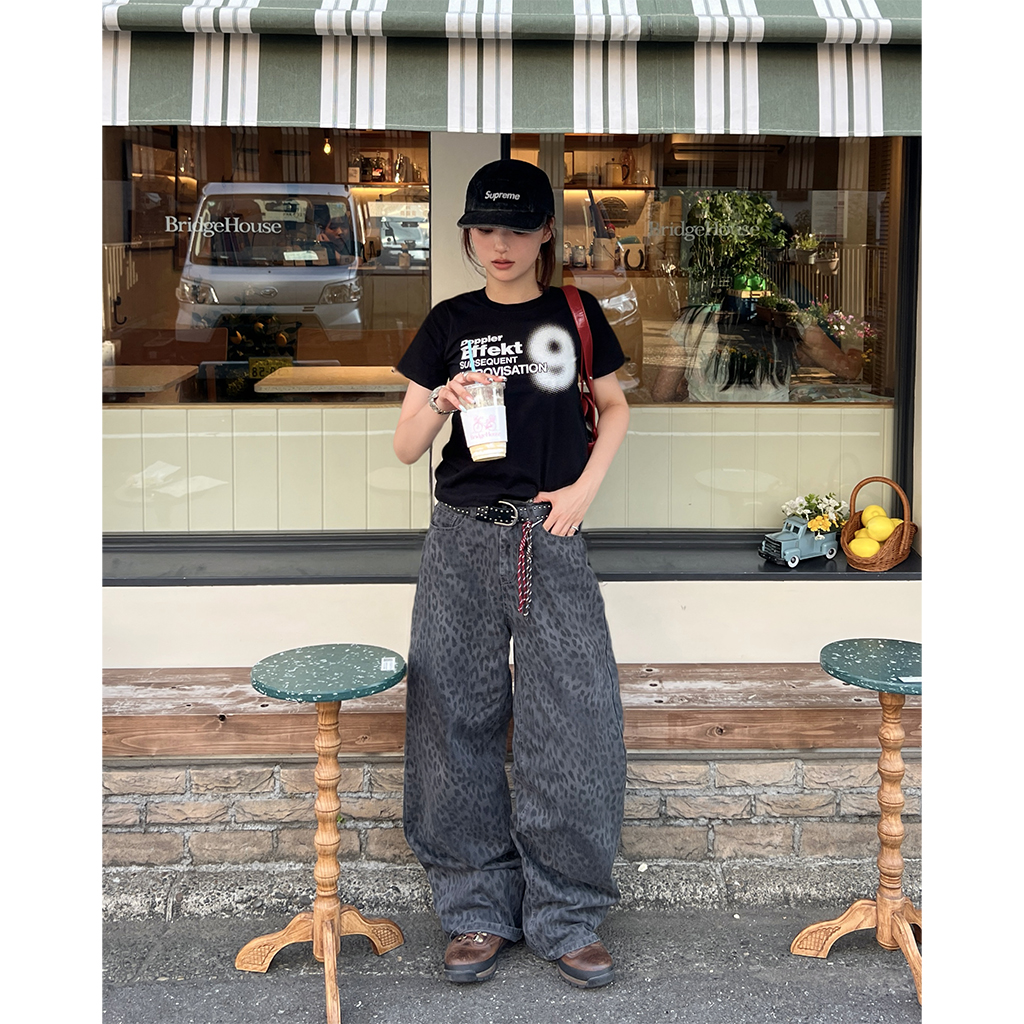 レオパードジェニーワイドパンツ | ファッション通販サイト NUGU