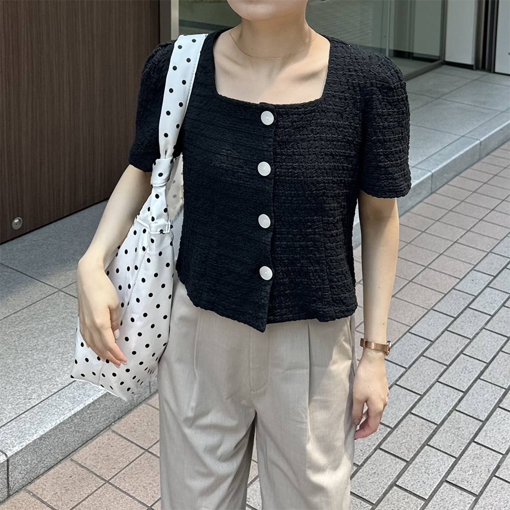 スクエアパフショートジャケット | ファッション通販サイト NUGU