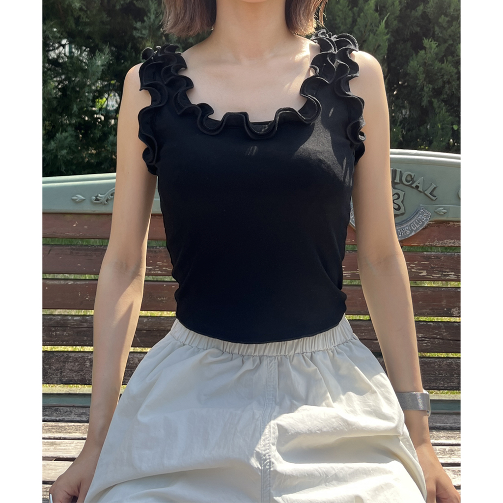 フリルタンクトップ | ファッション通販サイト NUGU