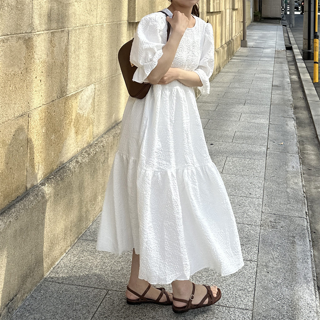 極美品✨PLEATS PLEASE ケーブル編みデザイン ロングワンピース 白 極美品✨PLEATS PLEASE ケーブル編みデザイン ロングワンピース