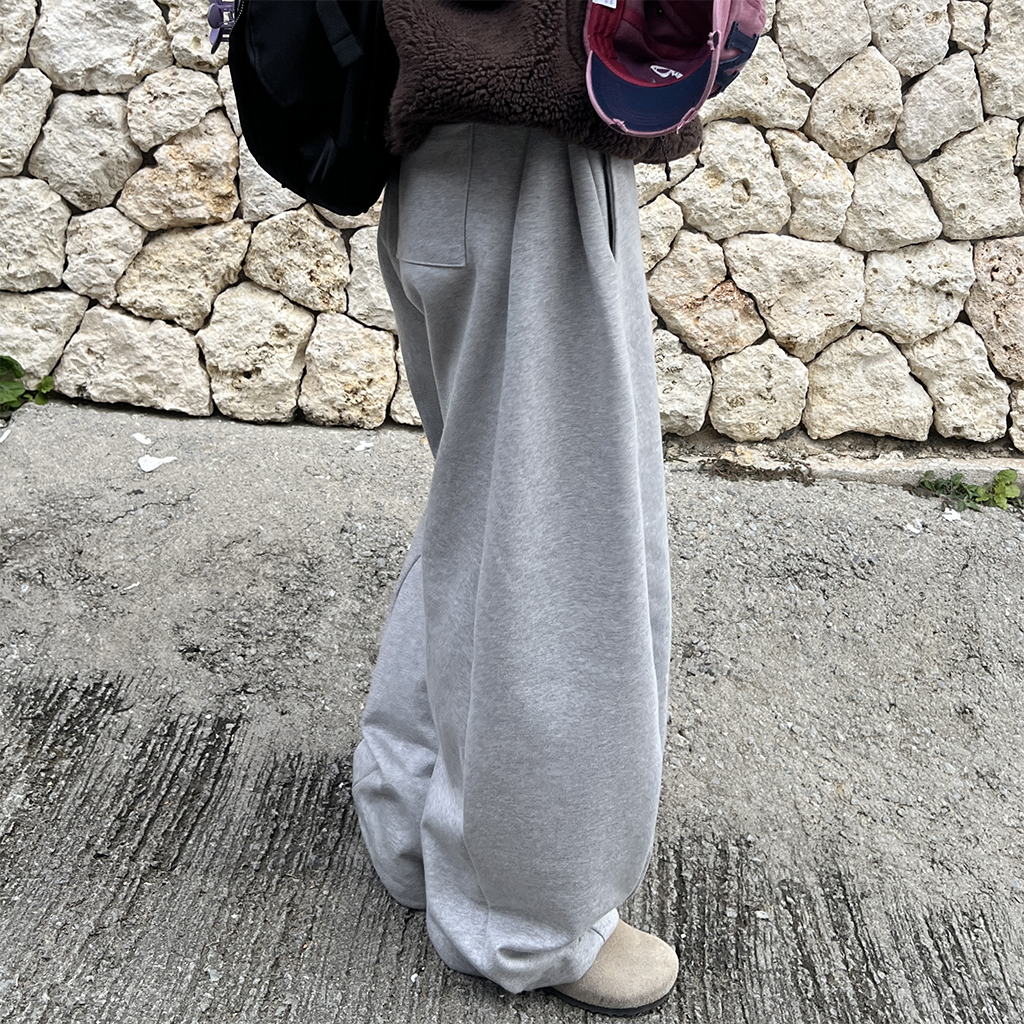 ユニセックス)ピンタックスウェットパンツ | ファッション通販