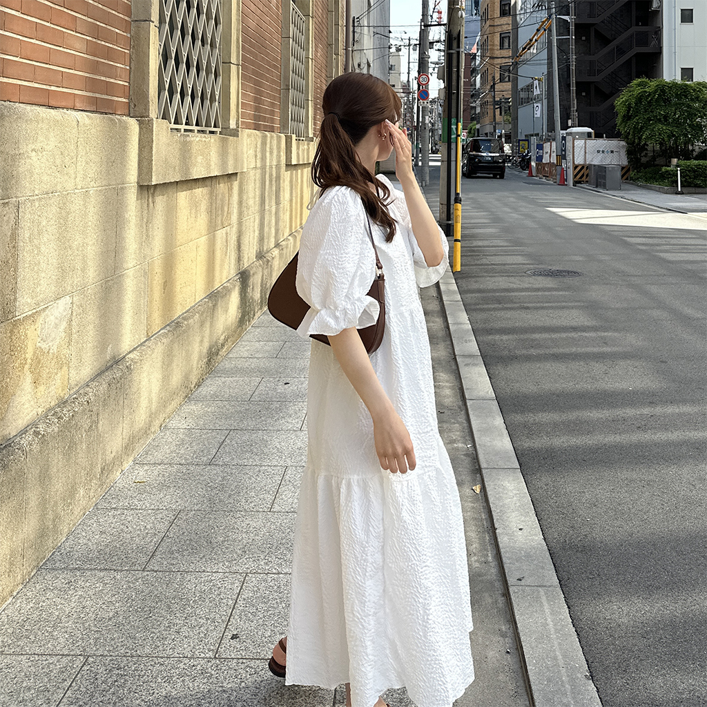 パフロングワンピース | ファッション通販サイト NUGU