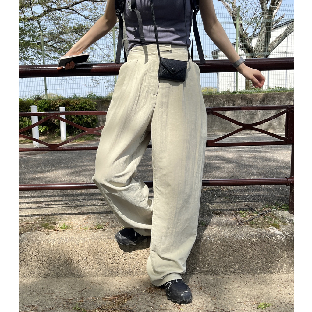 ツータックコットンスラックス | ファッション通販サイト NUGU