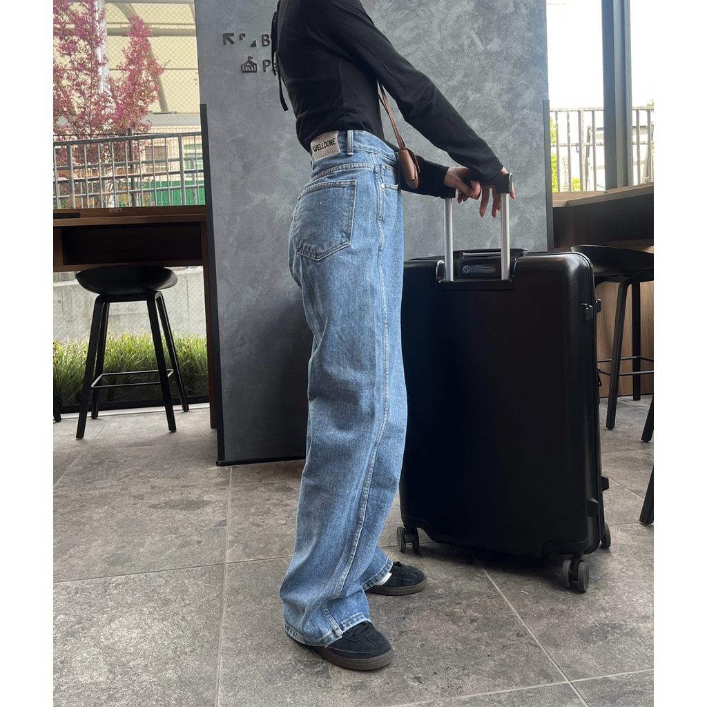 Ninamounah デニムパンツ フラップステッチポイントリジットデニムパンツ | ファッション