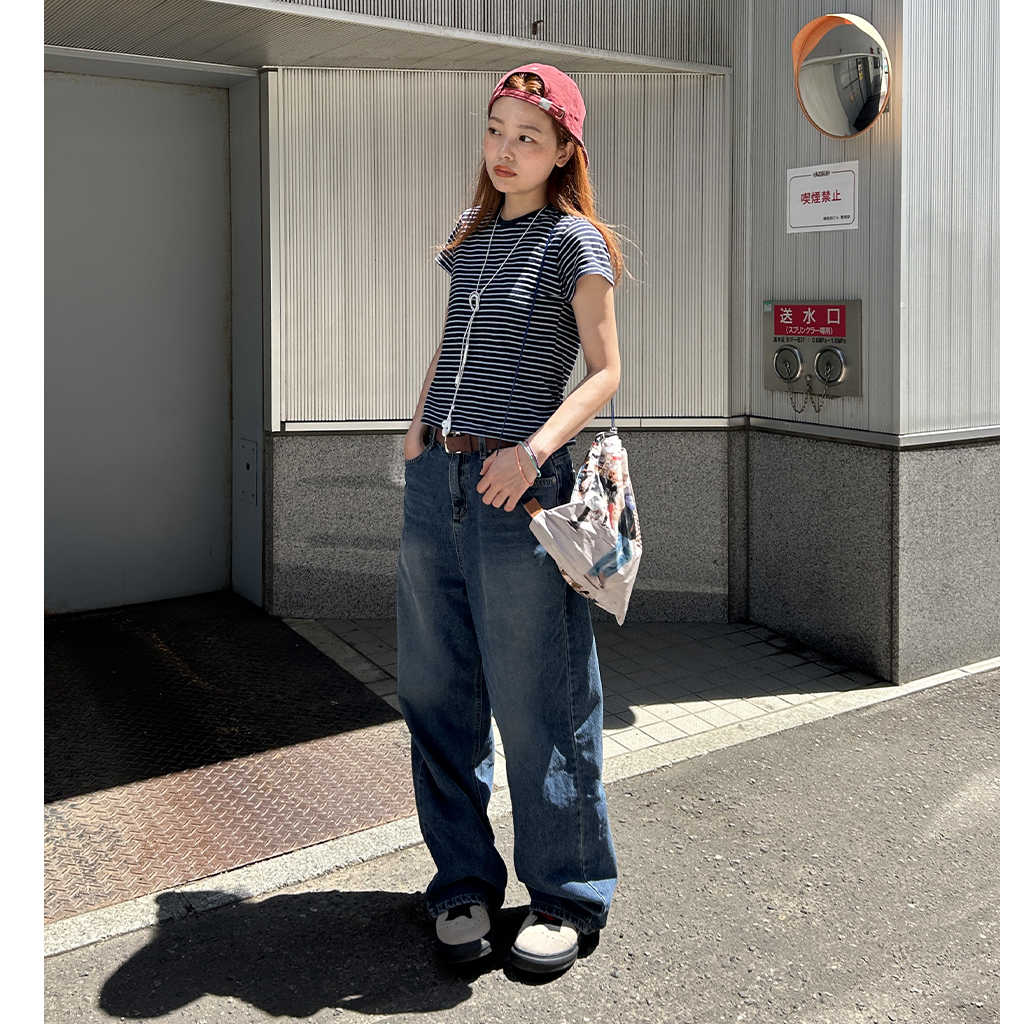 ウォッシングルーズフィットデニムパンツ | ファッション通販