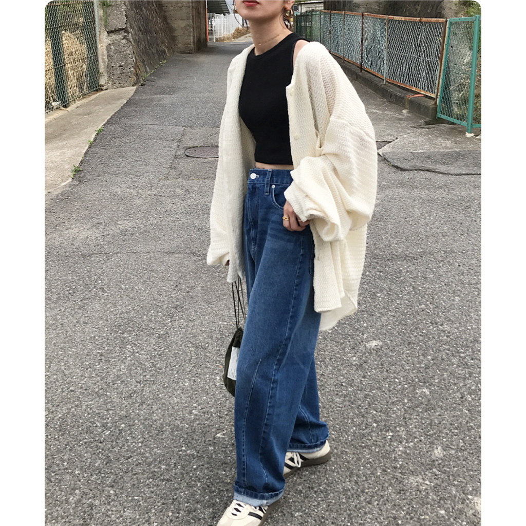 メッシュニットノーカラーカーディガン | ファッション通販