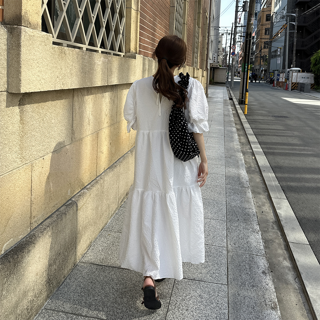 美品 希少パーリーゲイツ ロングワンピース パーリーゲイツ PG ピンストライプサイドロゴモックネックワンピース