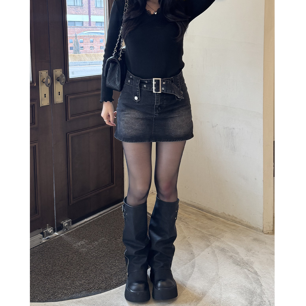 ベルトデニムスカート | ファッション通販サイト NUGU