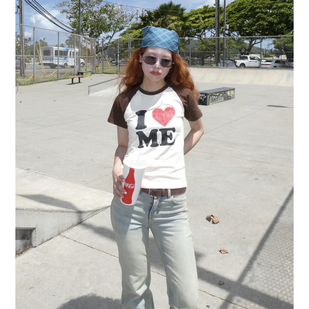 ラグランステッチ34 mt9422-Pigment Waffle Raglan Sleeve Crew Neck Cut sew