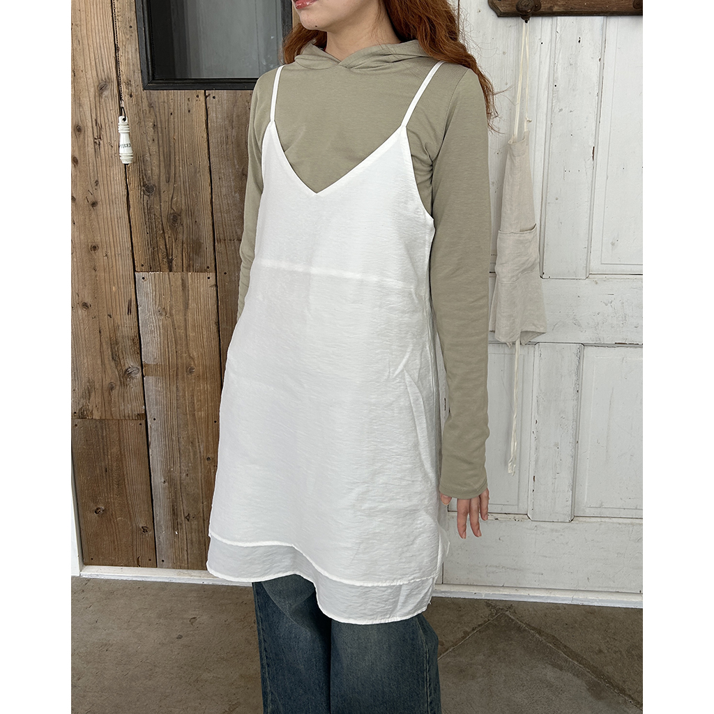 レイヤードキャミワンピース