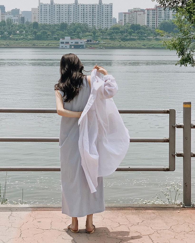 SLOWMADE 華奢見えノースリーブワンピース(4色) | ファッション