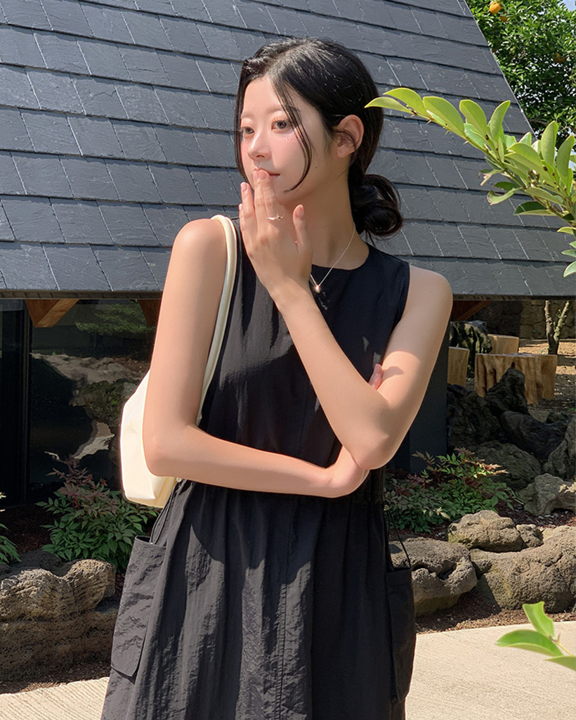 original/S-M]ストリングナイロンキャミワンピース