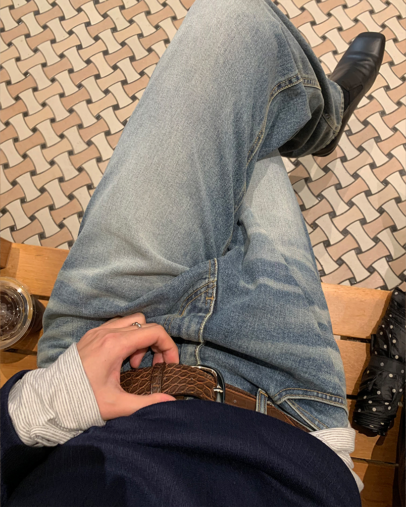 ユニークレザースタイルベルト