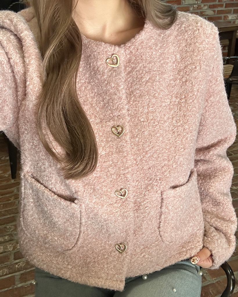 ハートボタンブークレジャケット