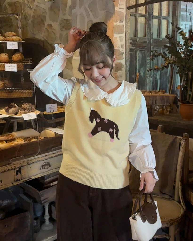 ホルスポイントニットベスト