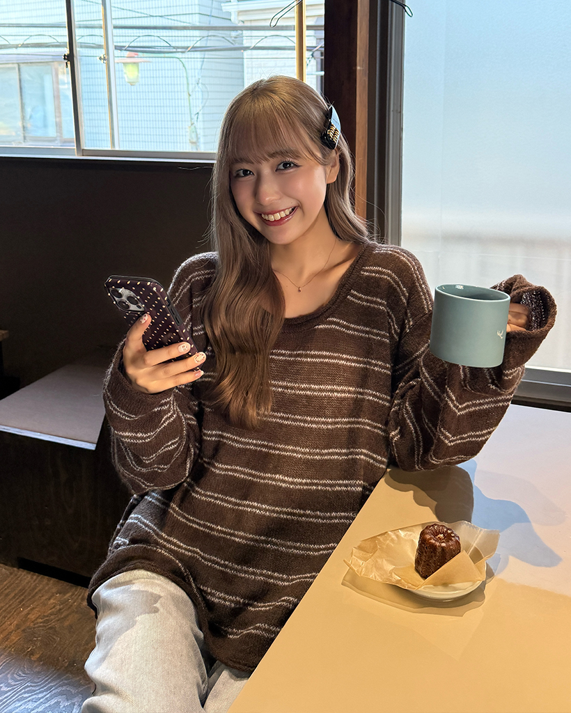 ルーズフィット ボーダー ニット