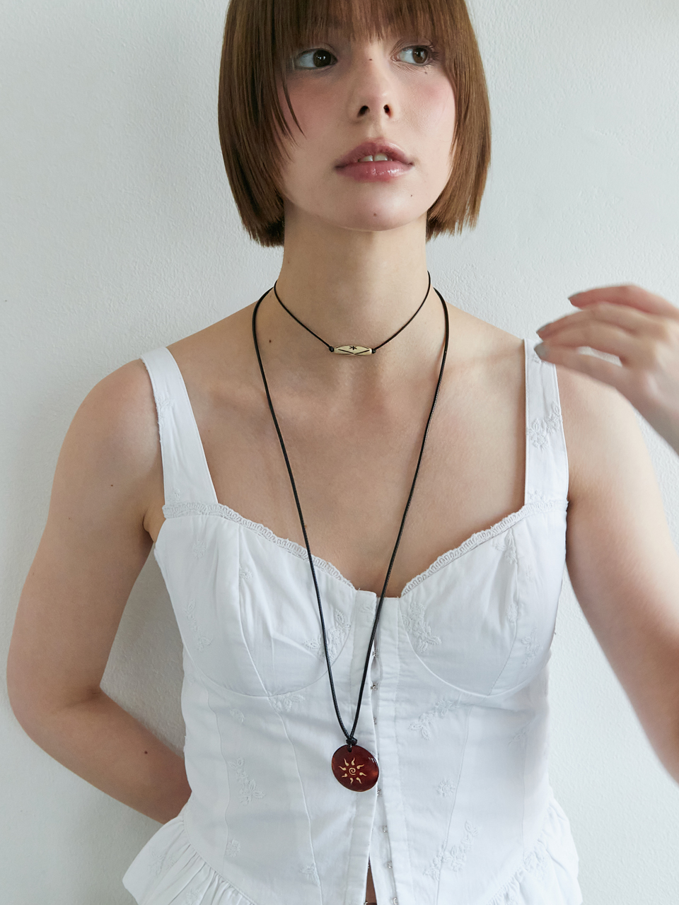 Solar Graphic Pendant Leather N. | ファッション通販サイト NUGU