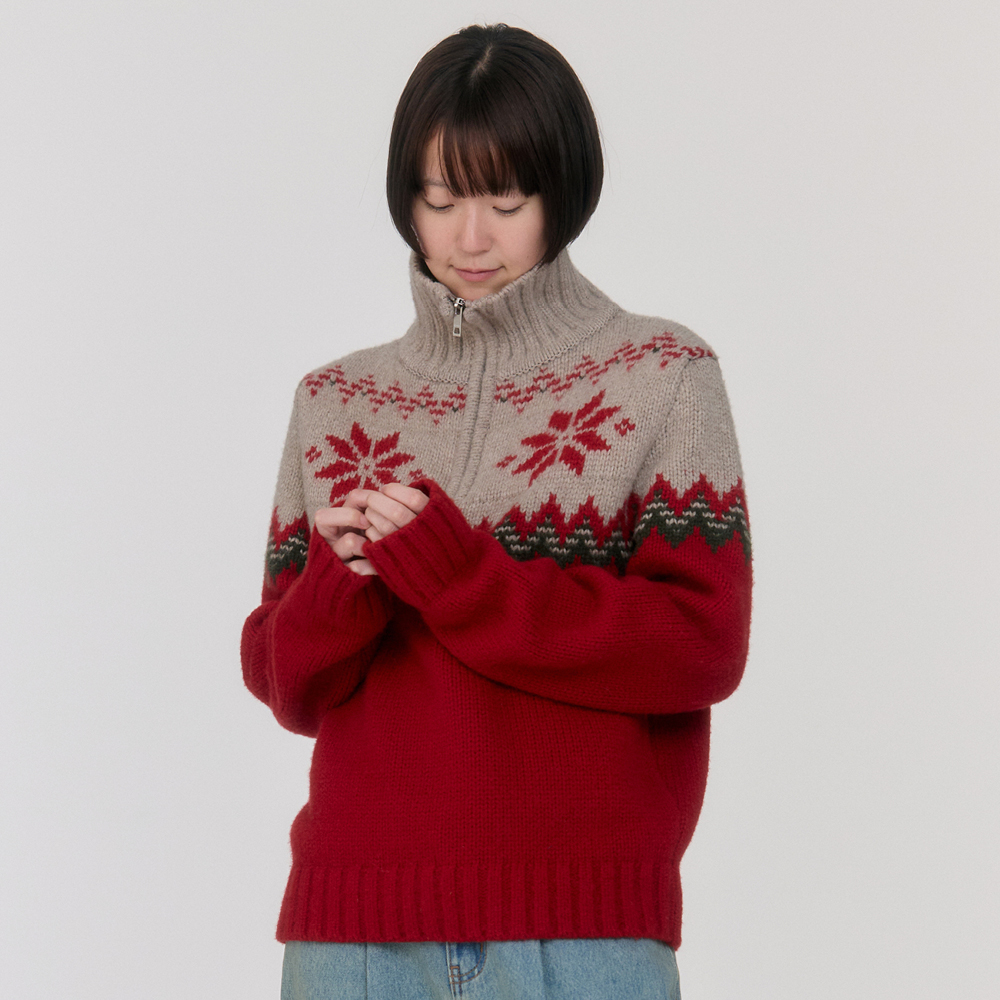VINTAGE FLOWER KNIT ZIP UP BROWN | ファッション通販サイト NUGU
