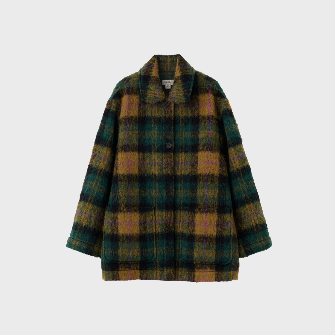 Sienne アルパカステッチコート（Matthew Alpaca Check Coat