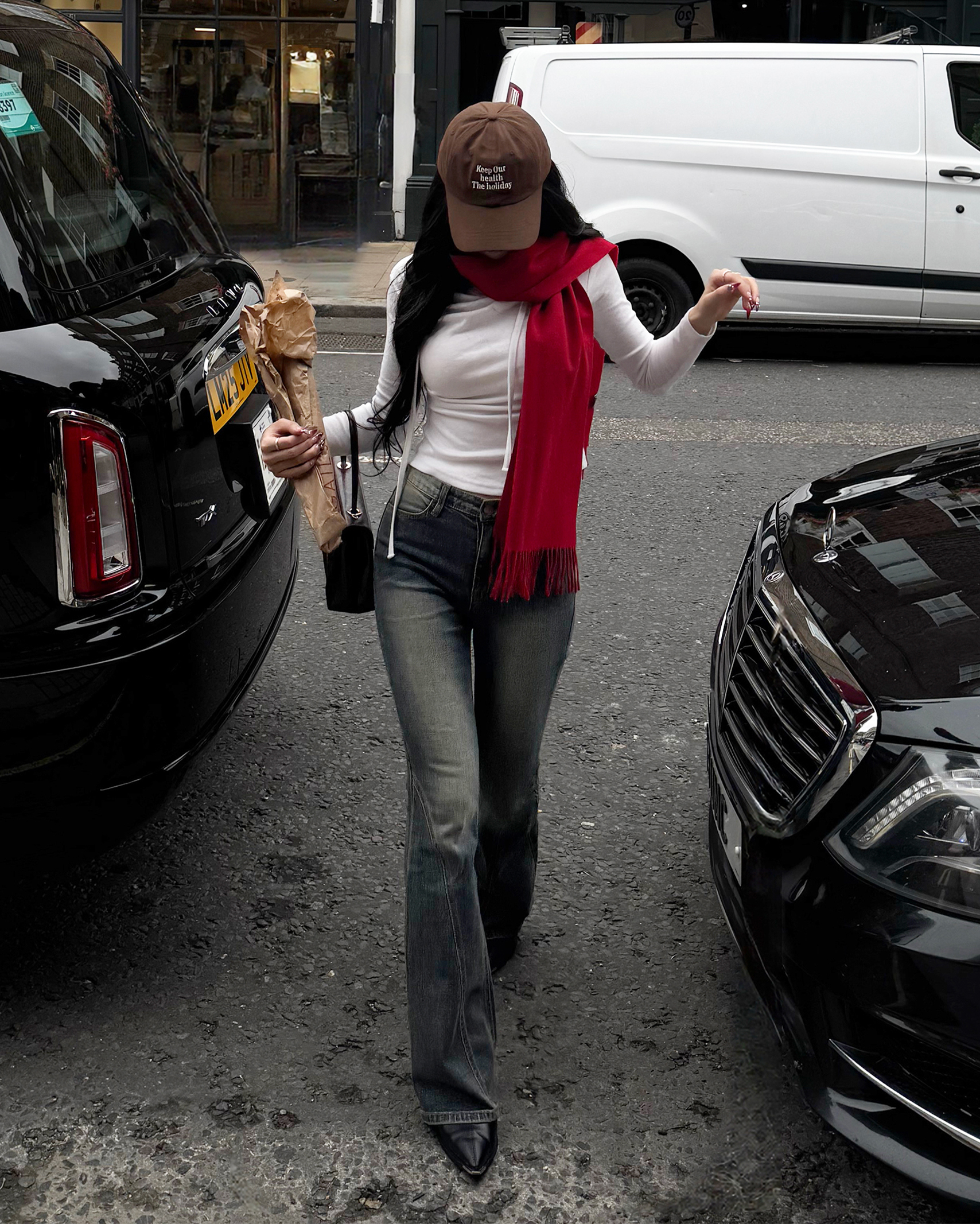 [6回再販](ORIGINAL) ウェーブラインブーツカットデニムパンツ