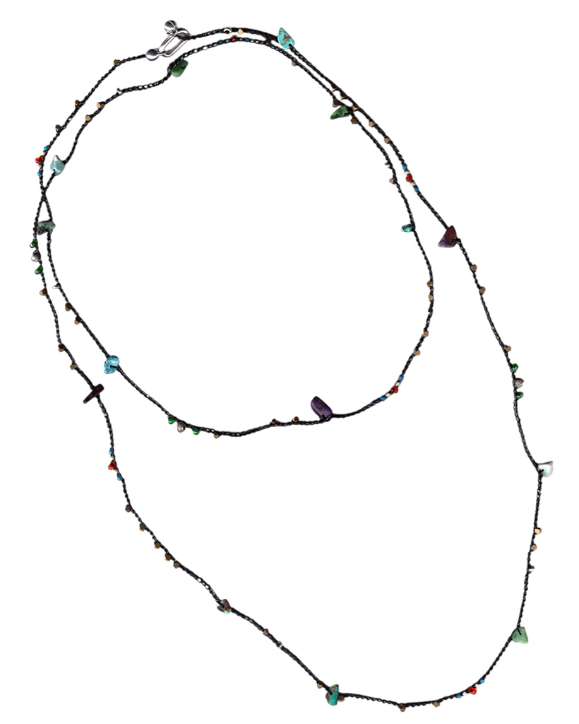 night of village metallic crochet necklace & bodychain
