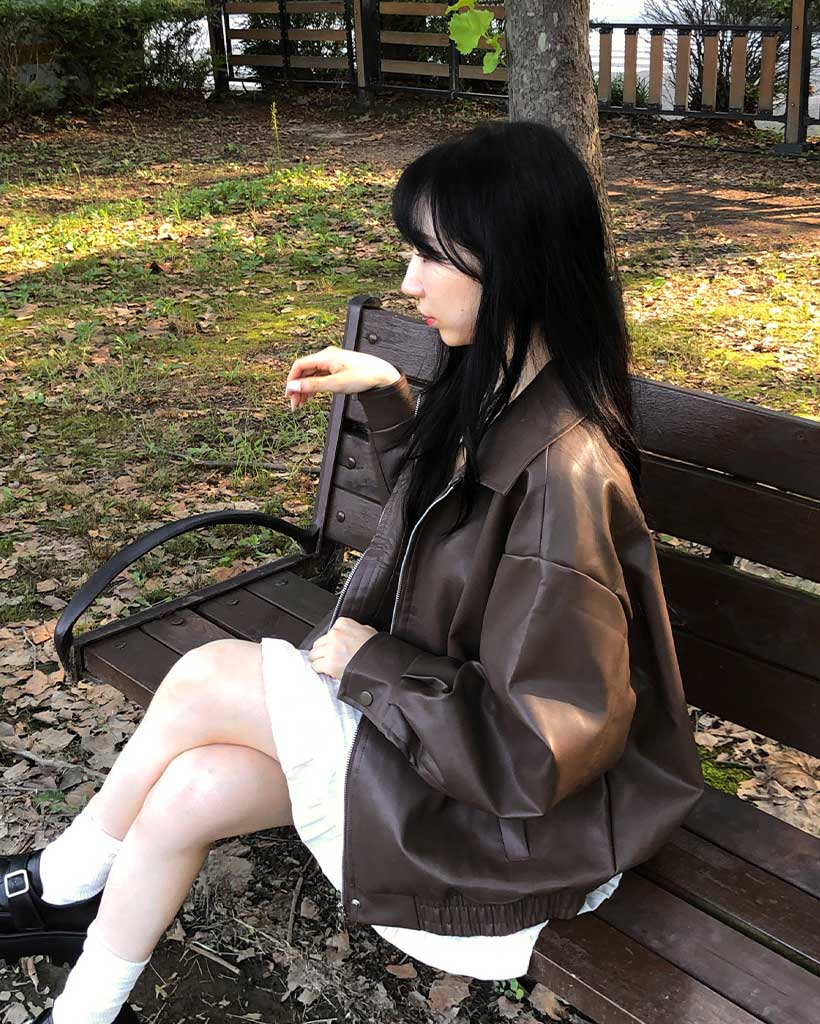 オーバーサイズレザージャケット | ファッション通販サイト NUGU