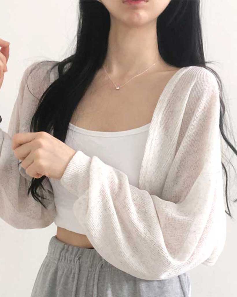 リネンクロップドボレロカーディガン | ファッション通販サイト NUGU