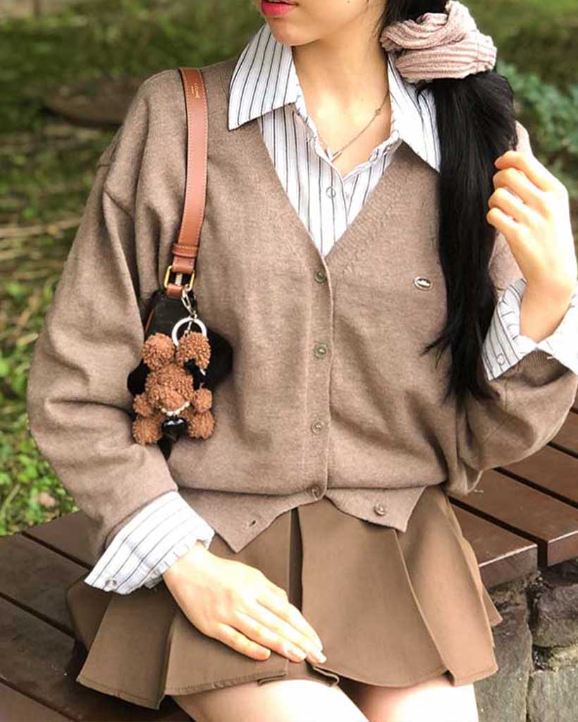 9color)ペンダントパフカーディガン | ファッション通販サイト NUGU