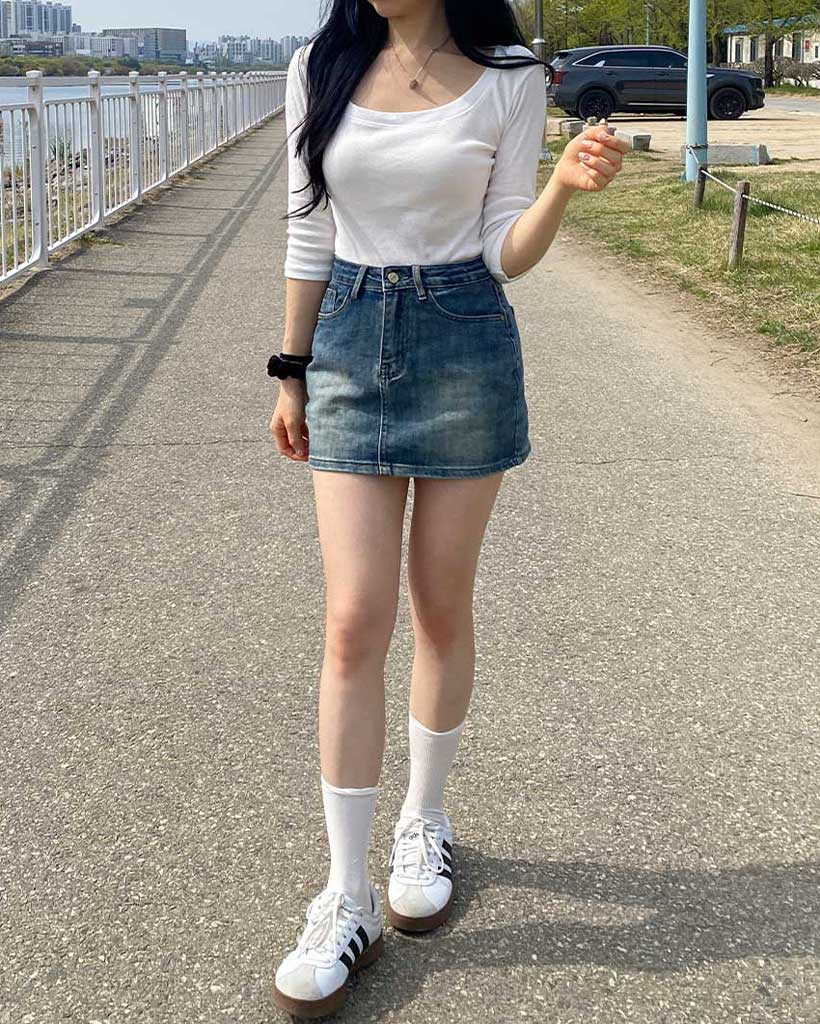 ヴィンテージデニムミニスカート